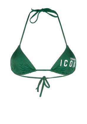 Dsquared2 Icon-print bikini top - Green