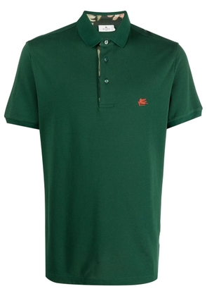 ETRO embroidered-logo polo shirt - Green