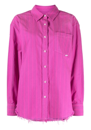 Alexander Wang frayed-edge boyfriend shirt - Pink