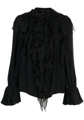 PINKO ruffled long-sleeves blouse - Black