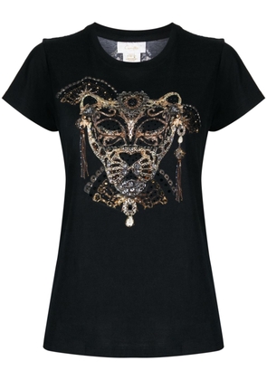 Camilla graphic-print cotton T-shirt - Black