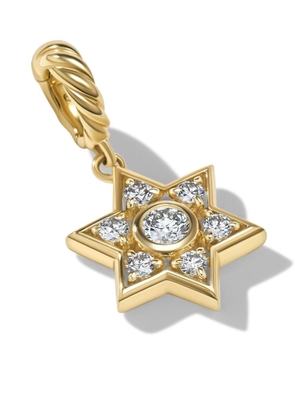 David Yurman 18kt yellow gold Star of David diamond pendant