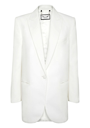Philipp Plein Cady shoulder-padded blazer - White