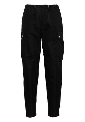 SANDRO high-waist straight-leg trousers - Black
