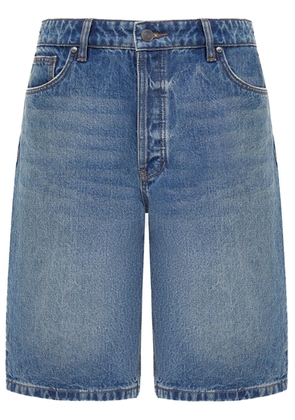 12 STOREEZ high-waisted denim shorts - Blue