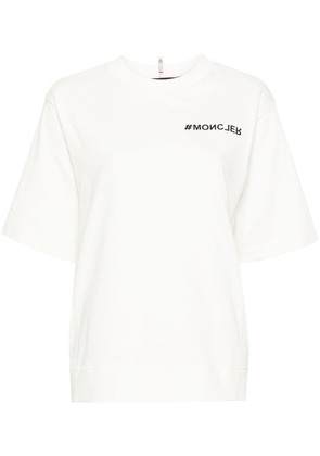 Moncler Grenoble logo-embossed cotton T-shirt - White