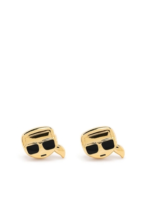 Karl Lagerfeld Ikonik Karl stud earrings - Gold