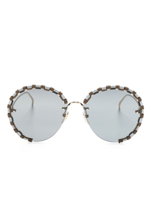 Chloé Eyewear Idora round-frame sunglasses - Gold