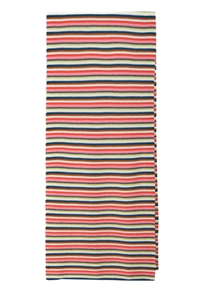 12 STOREEZ striped wool-cashmere scarf - Red