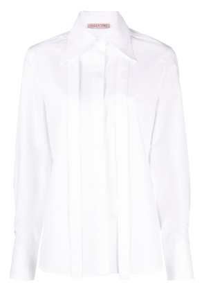 Valentino Garavani scarf-detail cotton poplin shirt - White