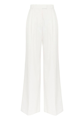 Alexander McQueen double-pleat wide-leg trousers - White