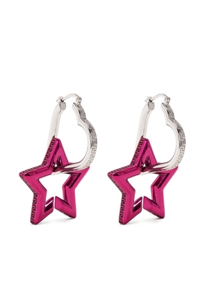 Versace Greca star-shaped drop earrings - Pink
