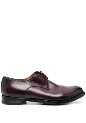 Officine Creative Anatomia lace-up leather Oxford shoes - Red