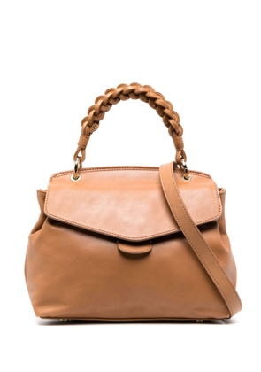 Officine Creative Nolita Woven 201 leather tote bag - Brown
