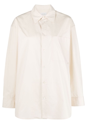 LEMAIRE layered cotton shirt - Neutrals