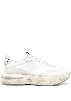 Premiata Cassie 6717 crystal-embellished sneakers - White