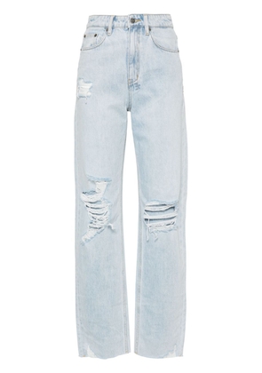 Ksubi Playback Drift Trashed high-rise jeans - Blue