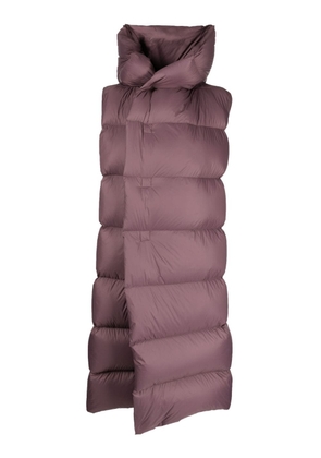 Rick Owens Luxor quilted hooded gilet - Purple