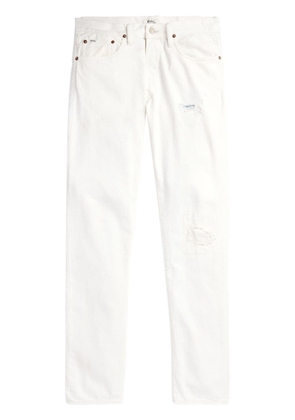 Polo Ralph Lauren ripped mid-rise slim-fit jeans - Neutrals