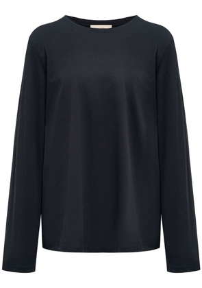 12 STOREEZ long-sleeve cotton T-shirt - Black