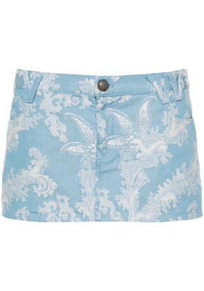 Vivienne Westwood Foam patterned-jacquard miniskirt - Blue