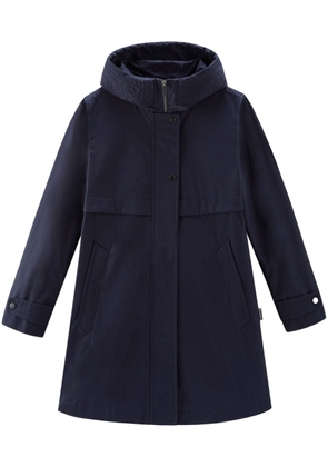 Woolrich cotton hooded parka coat - Blue