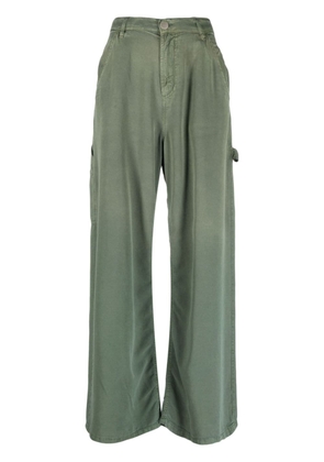 PINKO Oslo faded-effect wide-leg trousers - Green