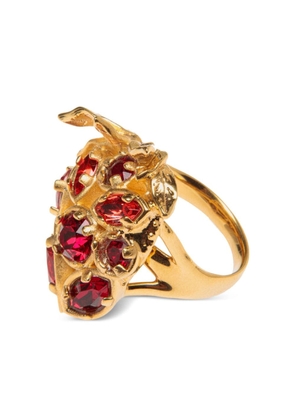 Bally Deco crystal-embellished ring - Gold