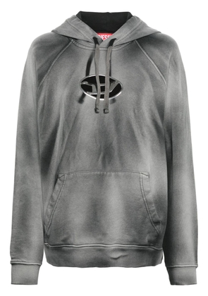 Diesel S-Roxt logo-appliqué hoodie - Grey