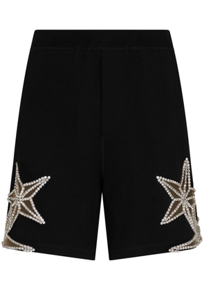 Dsquared2 crystal-embellished cotton shorts - Black