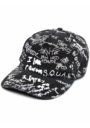 Dsquared2 graffiti logo-print baseball cap - Black