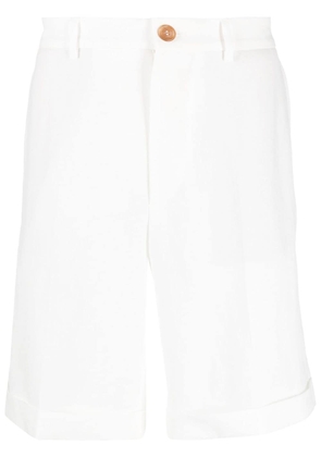 Brunello Cucinelli pressed-crease Bermuda shorts - White