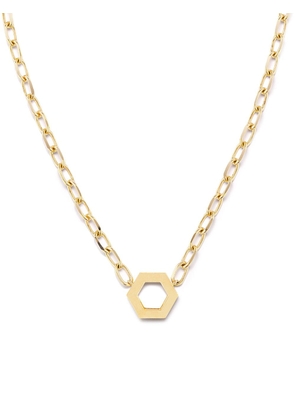 Harwell Godfrey 18kt yellow gold hexagon foundation necklace