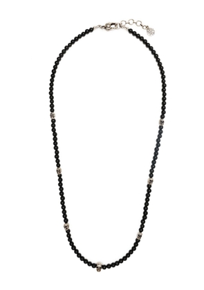 Alexander McQueen Skull-charm bead necklace - Black