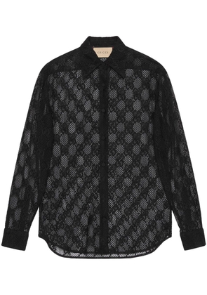Gucci GG Supreme mesh shirt - Black