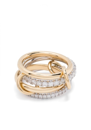 Spinelli Kilcollin 18kt gold Halley diamond linked ring - Silver