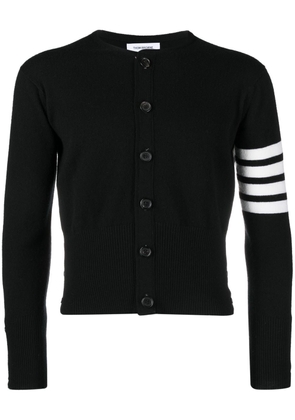 Thom Browne stripe-detail knit cardigan - Black