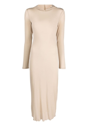 Paloma Wool hooded long-sleeved midi dress - Neutrals