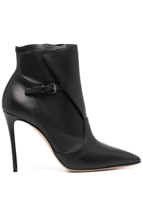 Casadei buckled leather boots - Black