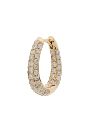 Jacquie Aiche 14kt yellow gold Inside Out diamond hoop earring