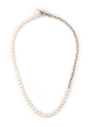 M.Cohen Perla Marinia chain-pearl necklace - White