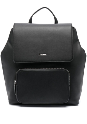 Calvin Klein Must logo-plaque backpack - Black