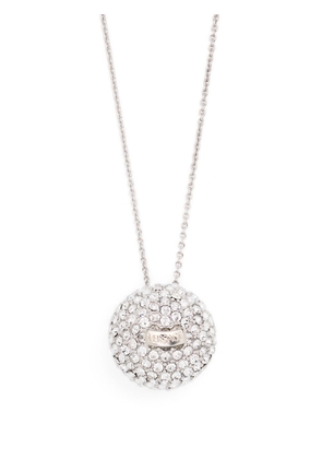 Versace crystal-sphere Medusa necklace - Silver