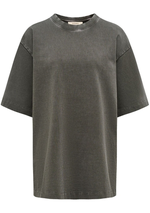 12 STOREEZ brushed-finish cotton T-shirt - Grey