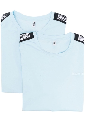 Moschino logo-print T-shirt set - Blue
