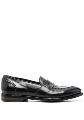 Officine Creative Temple leather Penny loafers - Black