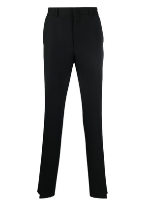 FENDI logo-plaque tailored trousers - Black