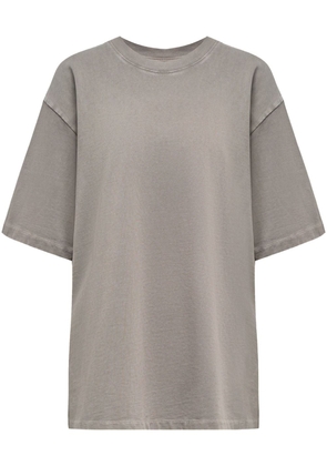 12 STOREEZ brushed-finish cotton T-shirt - Grey