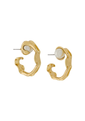 Coup De Coeur liquid hoop earrings - Gold