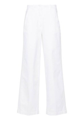 Peserico twill wide-leg trousers - White
